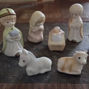 Vintage Childrens Christmas Nativity Set of 11 Figurines Religious Child NEW